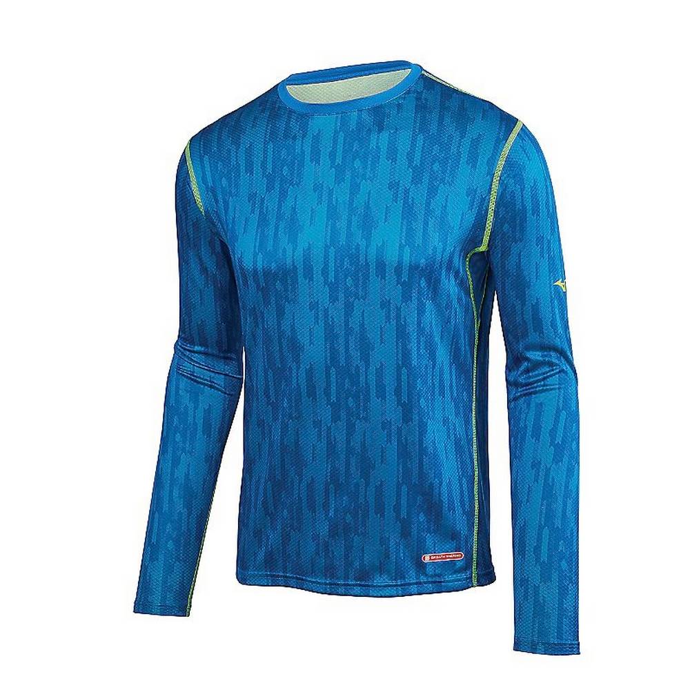 Mizuno Breath Thermo Férfi Base Layer Kék/Sárga XFK169573